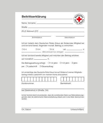 Beitrittserklärung