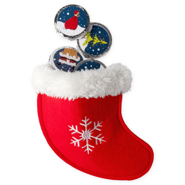 Großer Filzstiefel mit Weihnachtstalern