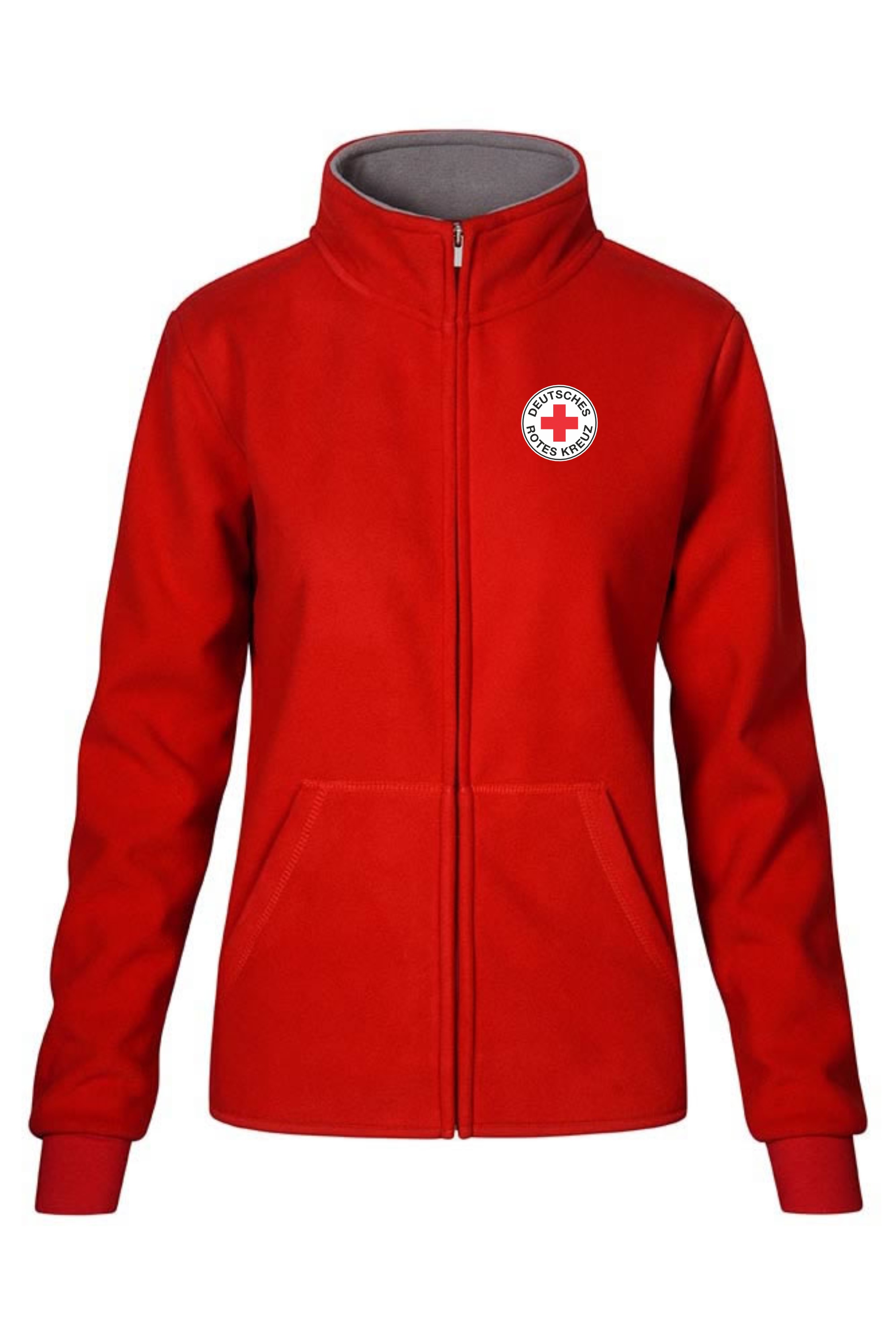 Double Fleece-Jacke für Herren und Damen in rot