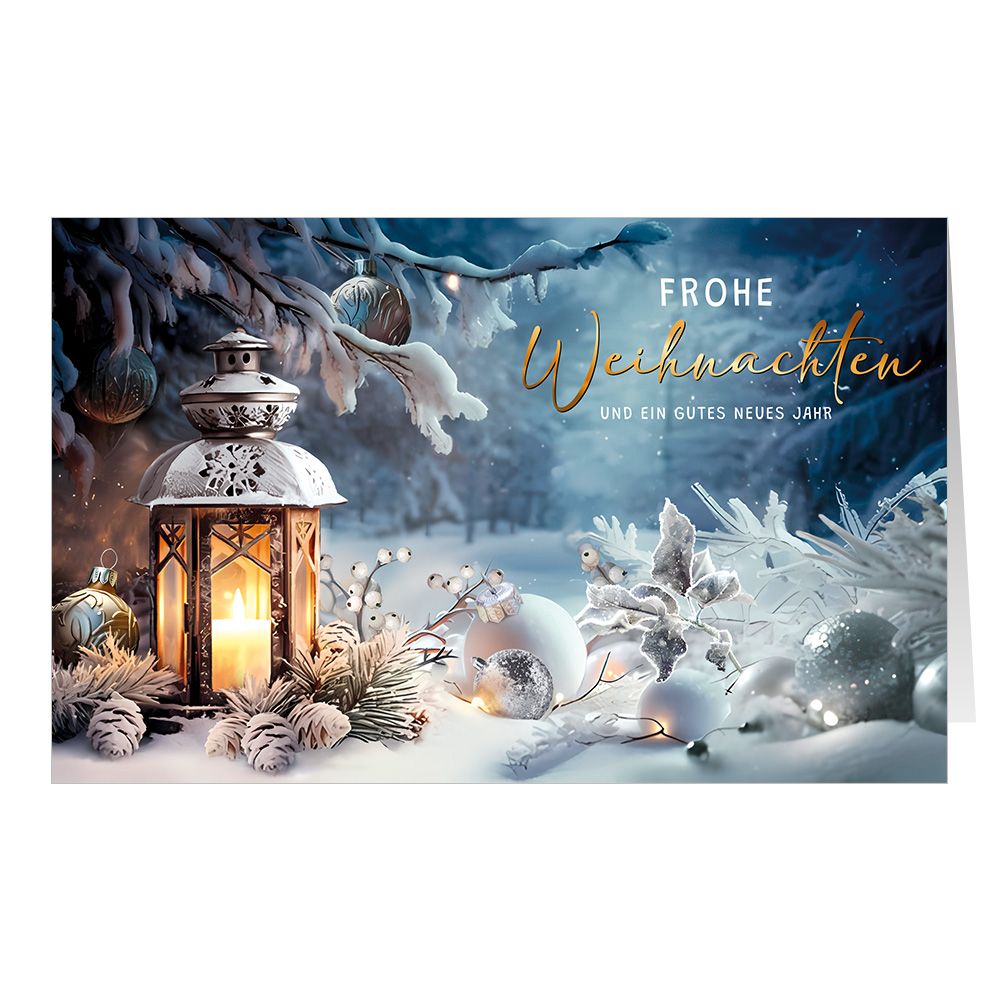 Weihnachtskarte zum Aufklappen
