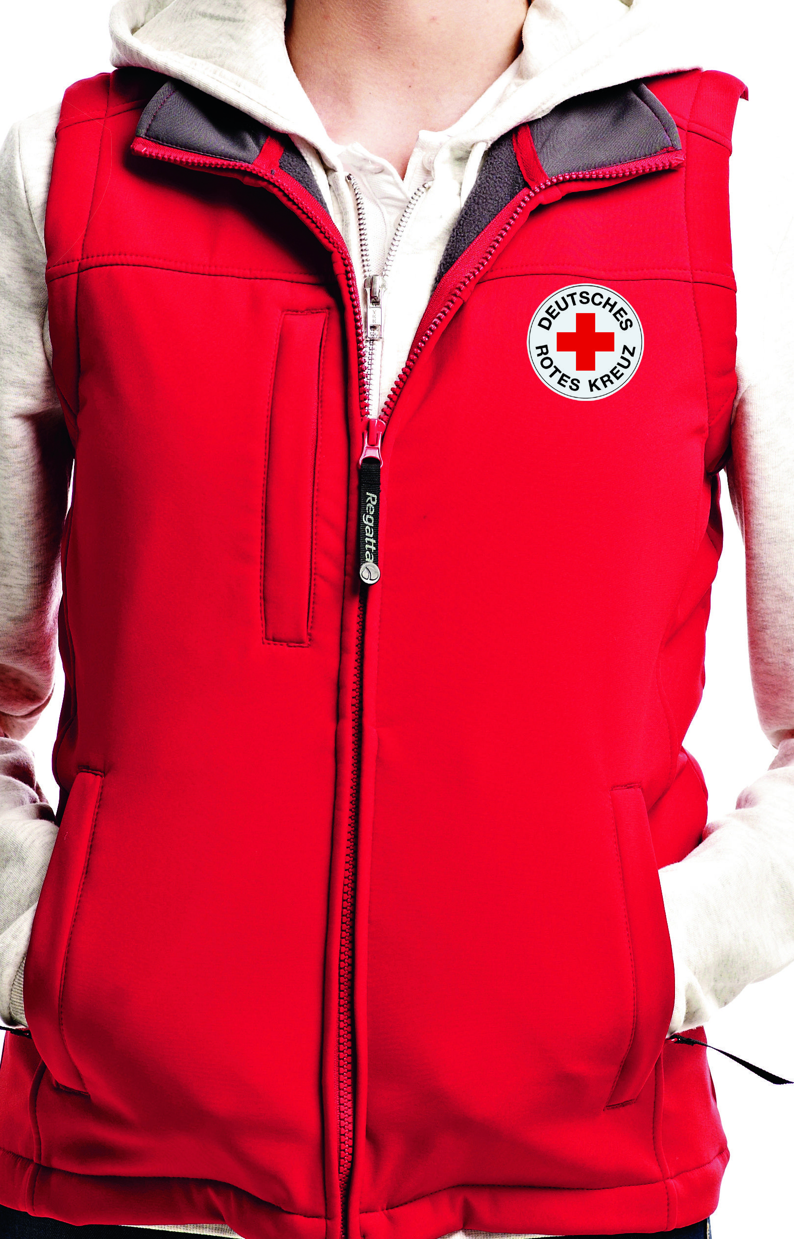 Softshell-Weste rot