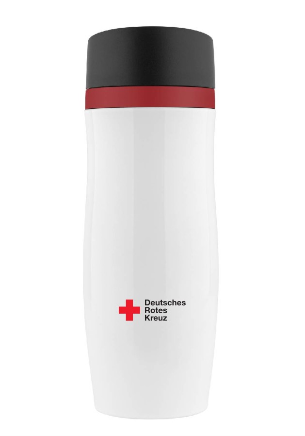 Thermobecher DRK mit Kompaktlogo