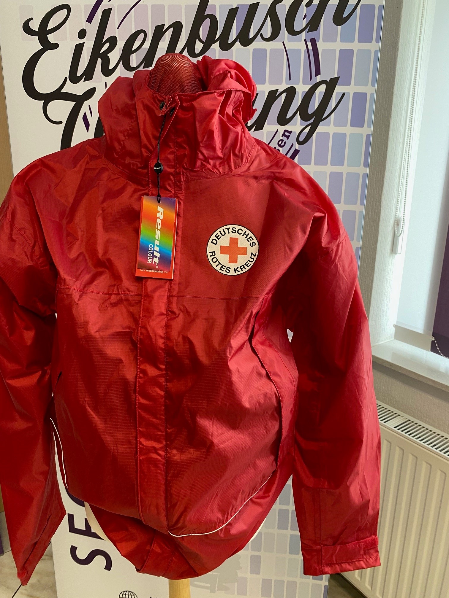 Unisex Regenjacke rot Gr. 2XL